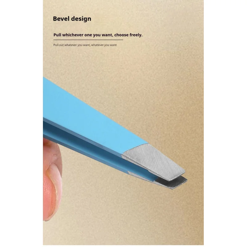 Precision Slant Tip Stainless Steel Tweezers – Expert Brow & Facial Hair Removal Tool 5