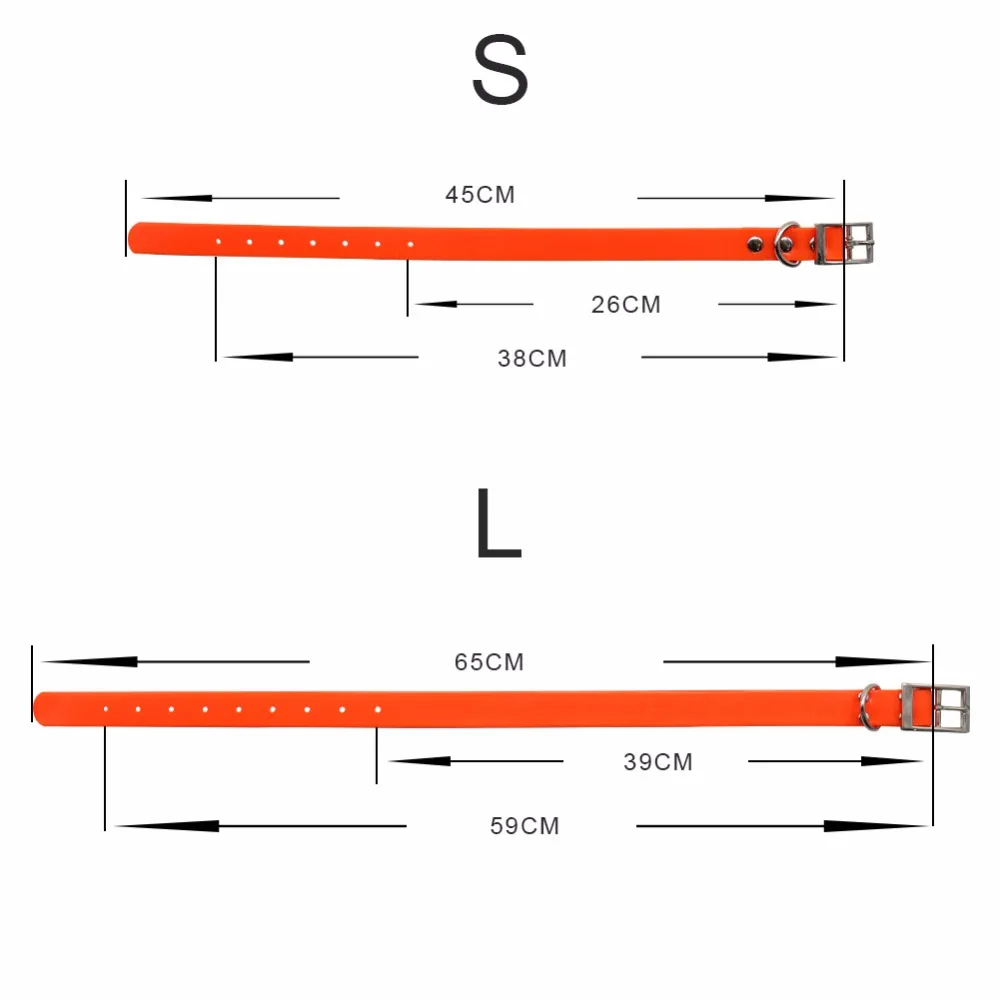 Waterproof TPU Dog Collar Easy-Clean Odor-Resistant Adjustable Fit 5