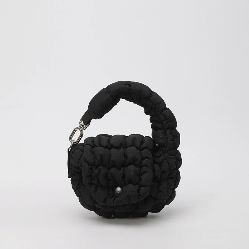 Edgy Mini Cloud Waist Pack – Lightweight Quilted Coin & Earbuds Bag 1