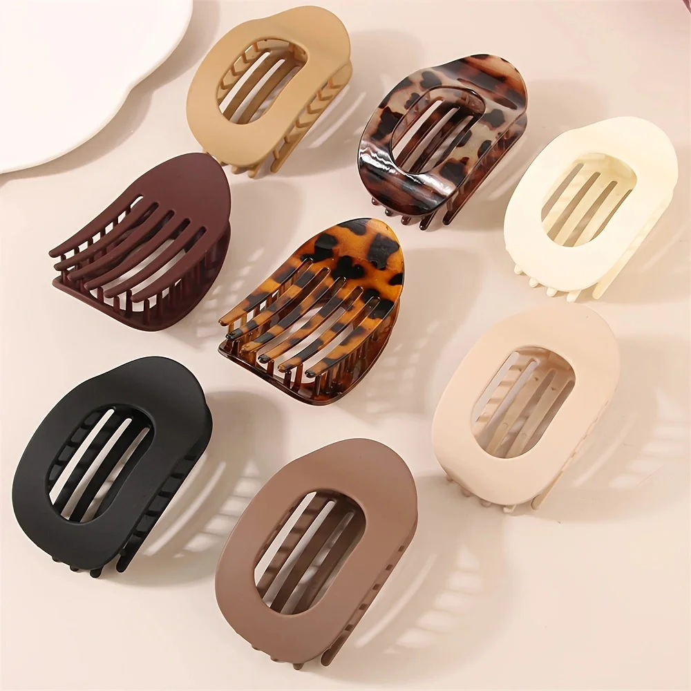 4 PCS Matte Rounded Duckbill Hair Clips Set (Minimal Chic) 5