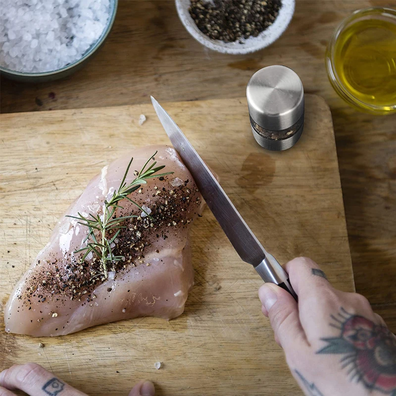 Mini Stainless Steel Manual Salt & Pepper Grinder 4