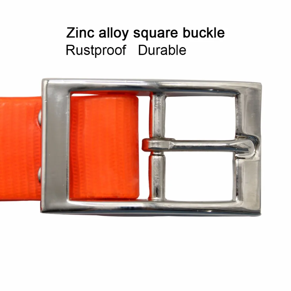 Waterproof TPU Dog Collar Easy-Clean Odor-Resistant Adjustable Fit 2