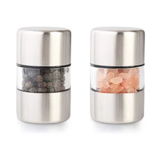 Mini Stainless Steel Manual Salt & Pepper Grinder 1