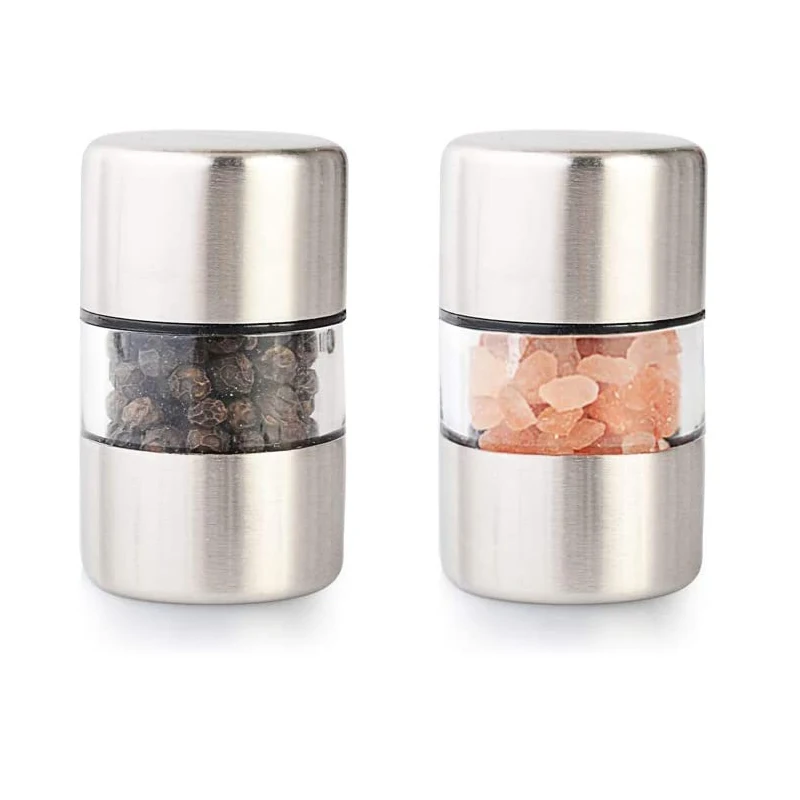 Mini Stainless Steel Manual Salt & Pepper Grinder 1
