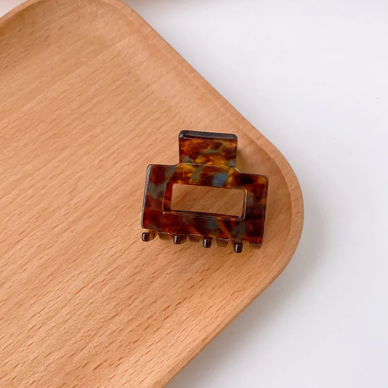 Colorful Plaid Acetate Mini Hair Claw Clip (3–3.3cm) 5