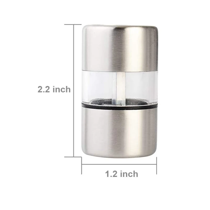 Mini Stainless Steel Manual Salt & Pepper Grinder 3