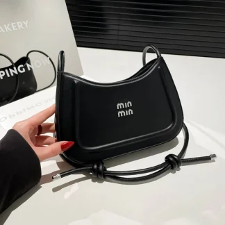 Korean Crescent Shoulder & Crossbody Bag – Minimal Fashion 2025 1