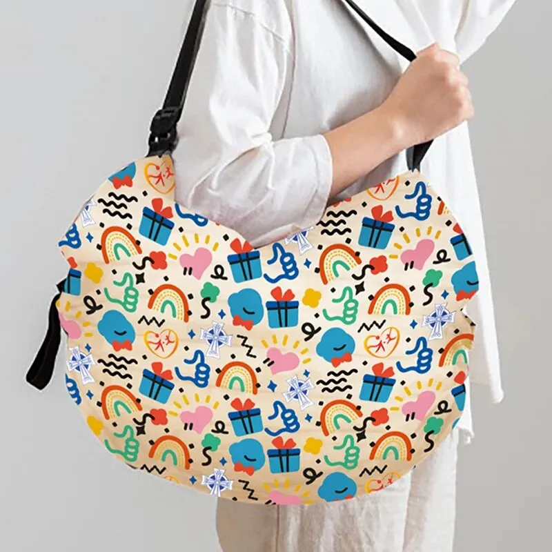 Foldable Waterproof Eco Shopping Bag – Large Capacity Travel Tote 2