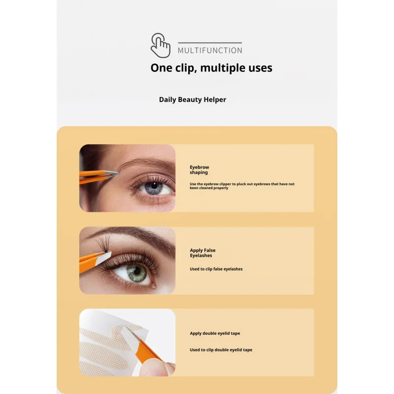 Precision Slant Tip Stainless Steel Tweezers – Expert Brow & Facial Hair Removal Tool 2