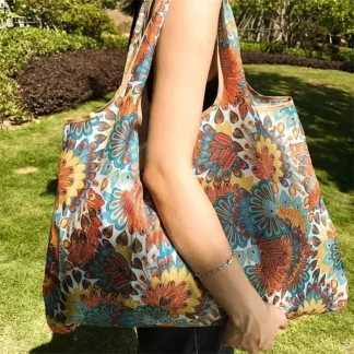 Large Capacity Reusable Travel Tote Bag – Foldable Everyday Shopper 2