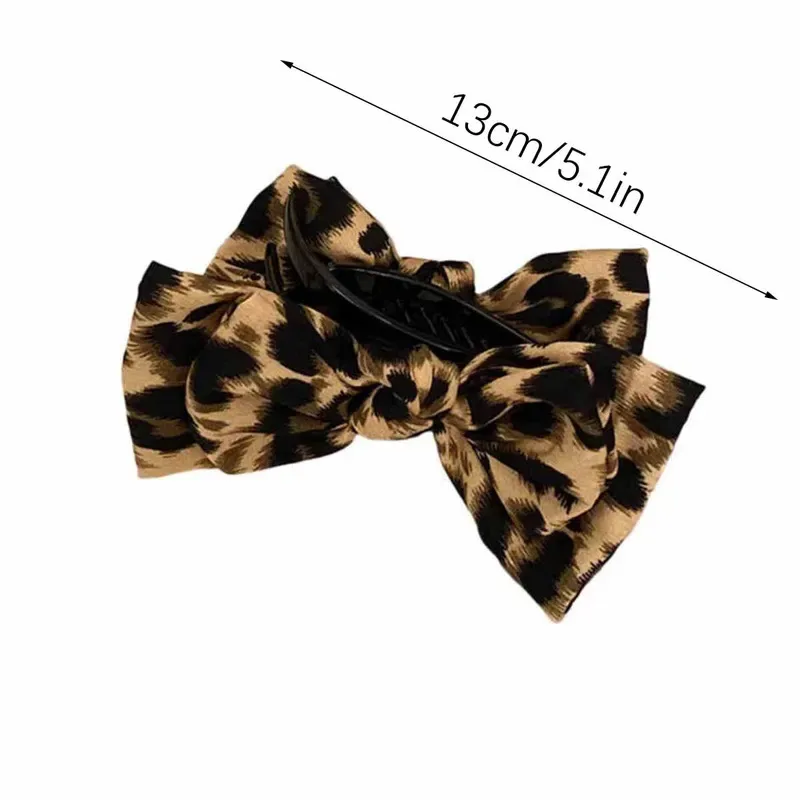 Vintage Leopard Bow Hair Clip (Cute & Bold) 5