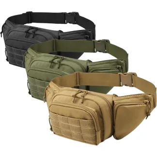 Tactical Nylon Waist Pack for Men – Multi-Function Hiking & Outdoor Fanny Pack 1