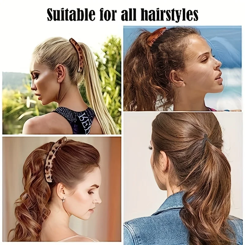 Matte Banana Hair Clip (Tortoise Style Hold) 5