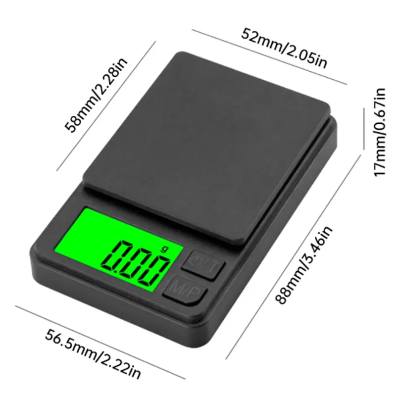 Precision pocket digital scale – 1000g x 0.1g mini gram scale with lcd display 4