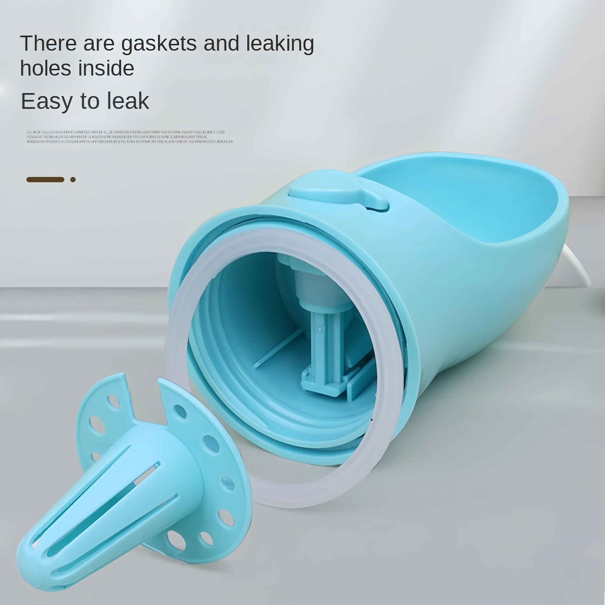 Portable dog and cat water bottle with food storage for travel 2