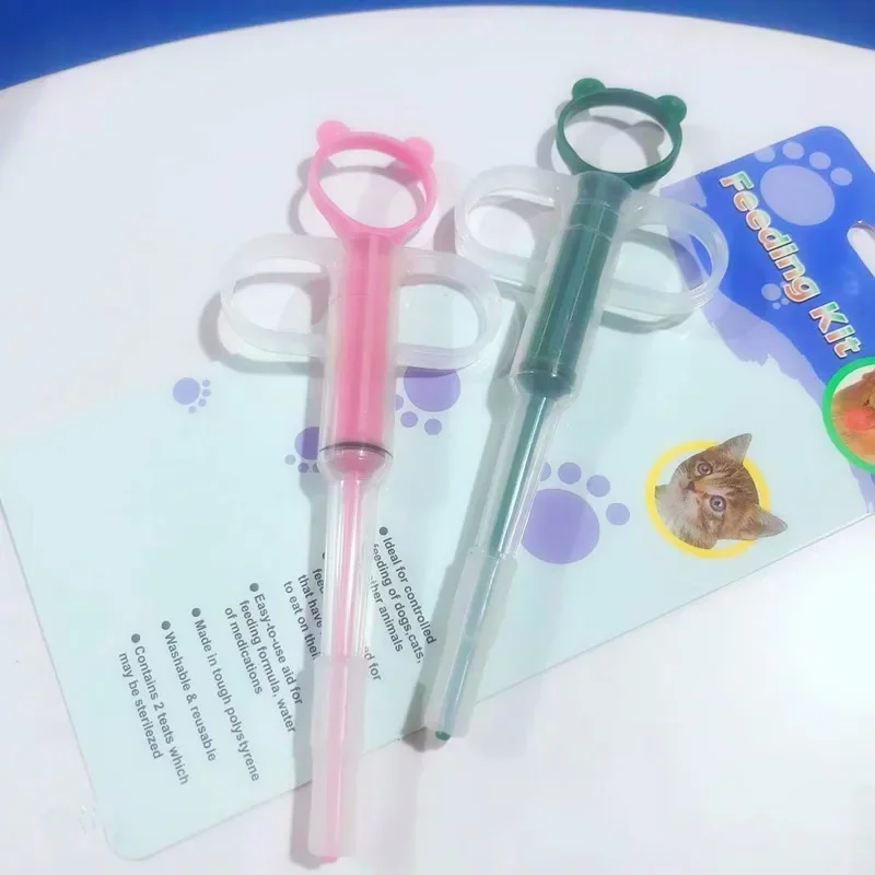 Soft Tip Pet Pill Syringe – Cat Tablet Feeder & Medicine Dispenser 2