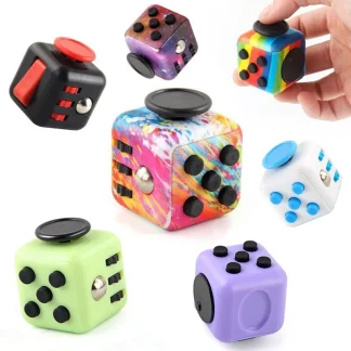 Fidget Cube Stress Relief Toy – Compact Sensory Spinner for Focus & Calm 19