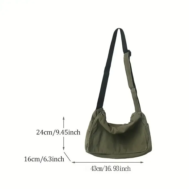 Vintage Canvas Messenger Shoulder Bag for Women 2
