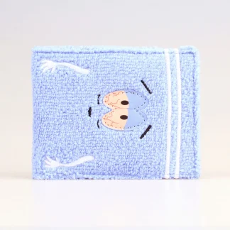 Cute Embroidered Anime Wallet – Soft Fabric ID & Card Holder 1