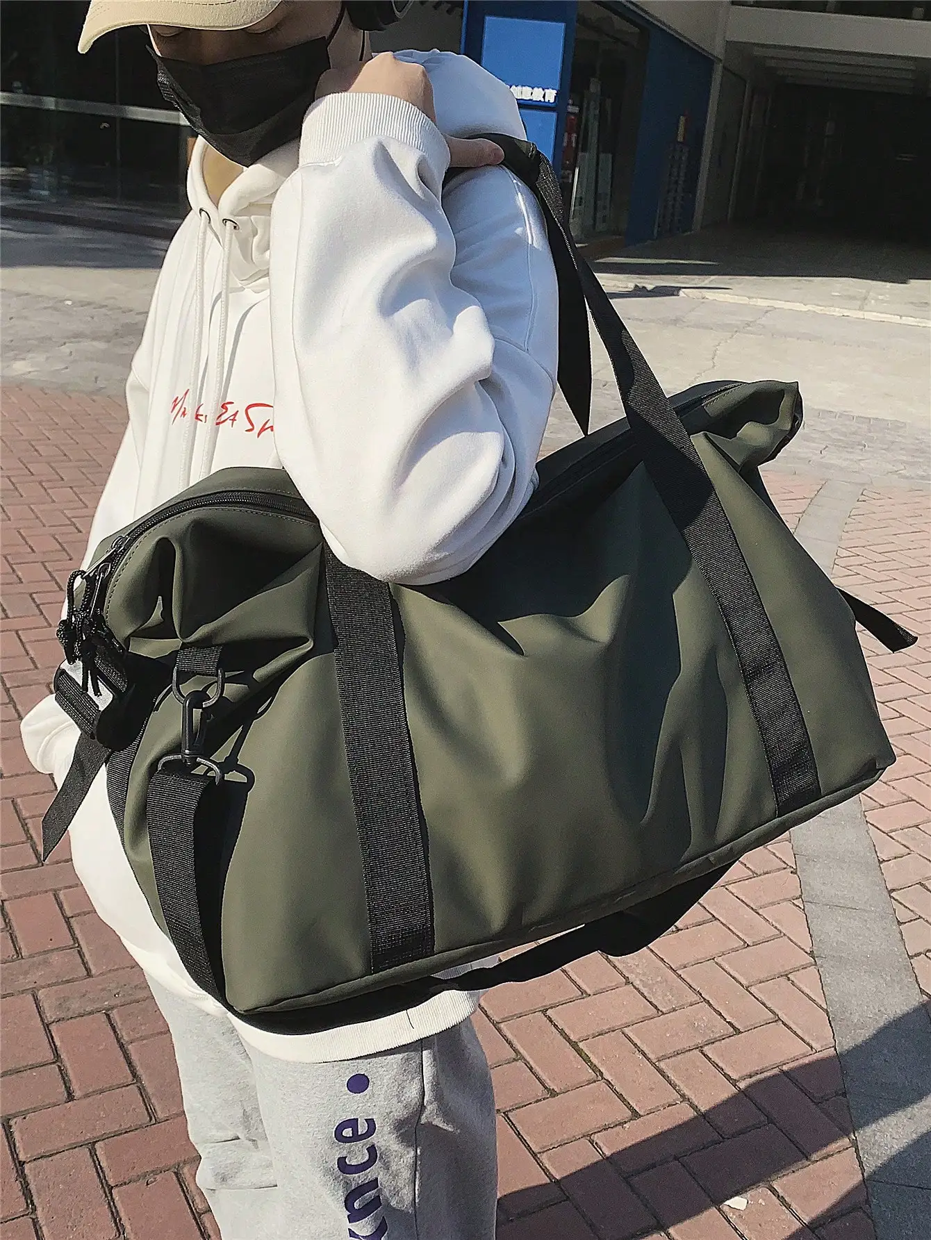 Large Nylon Gym & Travel Duffel Bag – Lightweight Crossbody Carry-On 6