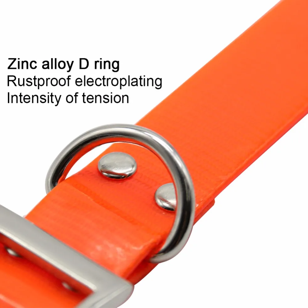 Waterproof TPU Dog Collar Easy-Clean Odor-Resistant Adjustable Fit 4