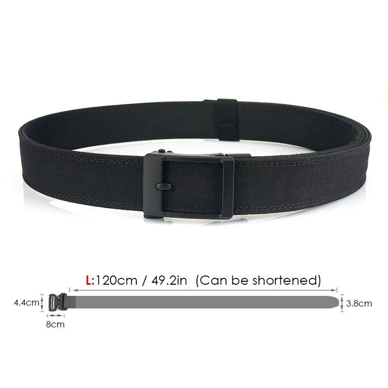 Hard Tactical Belt for Men with Automatic Metal Buckle – 1100D Nylon Duty Belt 4