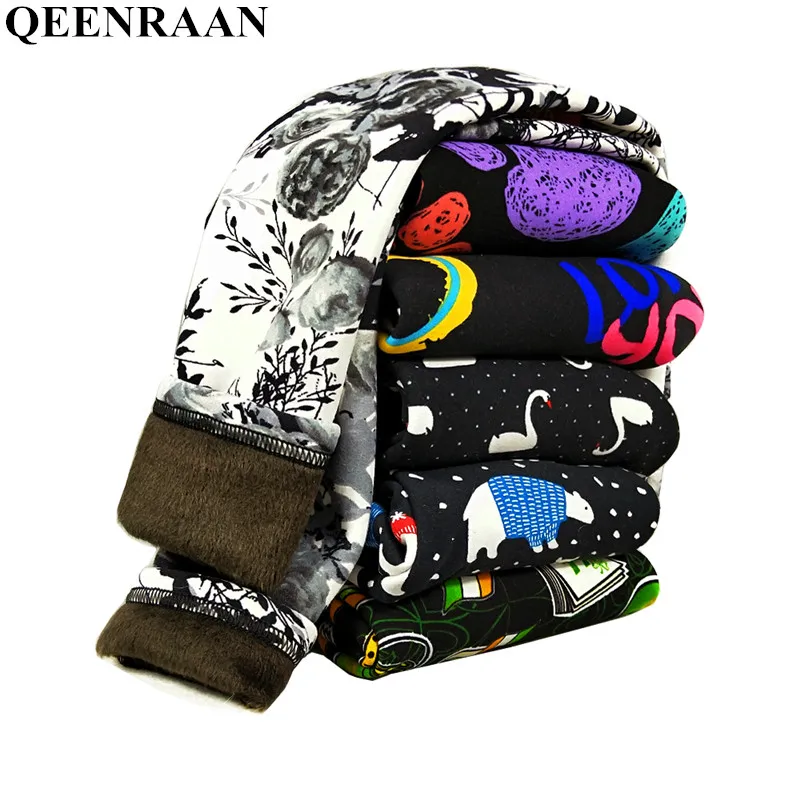 Kids Leggings Winter Plus Velvet Thick Warm Pants 2