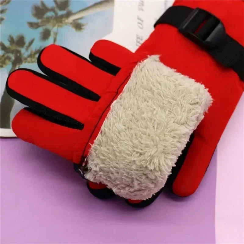 Kids waterproof winter gloves – warm full finger snow mittens for boys & girls 3