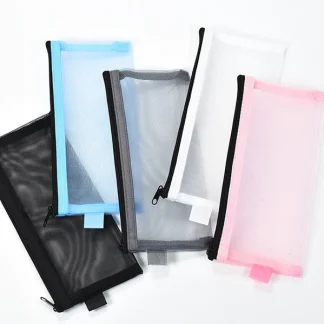 Mesh Makeup Brush Travel Case – Zipper Cosmetic Organizer Pouch 9