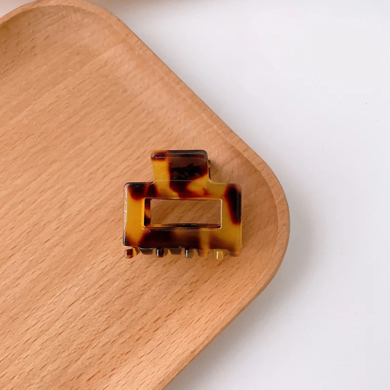 Colorful Plaid Acetate Mini Hair Claw Clip (3–3.3cm) 6