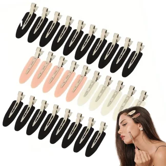 10-Piece No-Bend Seamless Hair Clips – Styling Barrettes for Makeup, Bangs & Face Washing 1