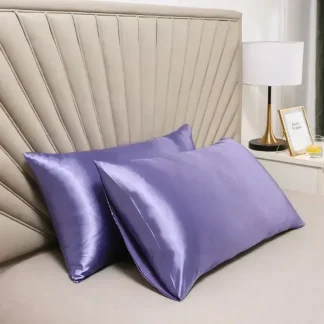 Silk-like satin pillowcase – smooth hair & skin friendly pillow cover 4