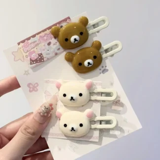 Cute Bear Hair Clip (Kids’ Cartoon Barrette) 13