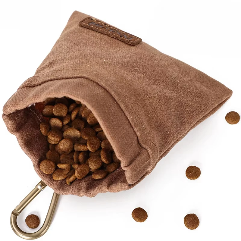 Oil resistant dog training treat pouch portable snack bag for walks 1