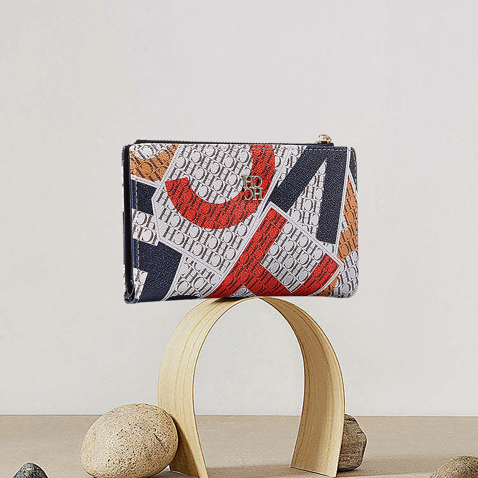 Women’s Long Zipper Wallet with Letter & Cartoon Print 3