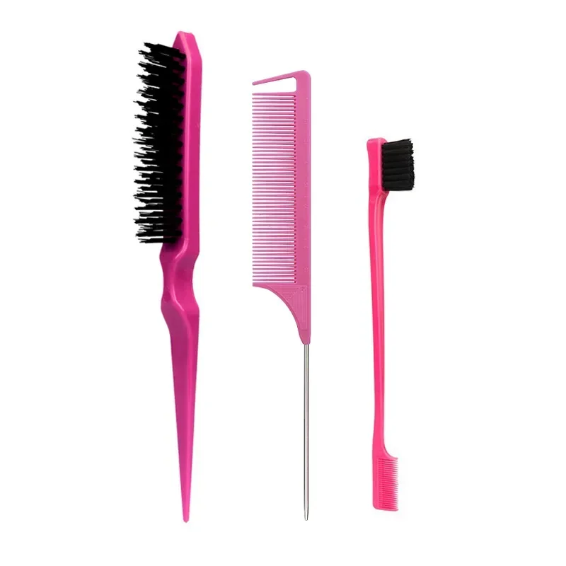 3PCS Hair Styling Comb Set (Edges, Teasing & Parting) 1