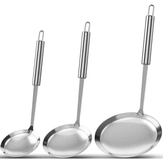 Stainless Steel Fine Mesh Skimmer Spoon 1