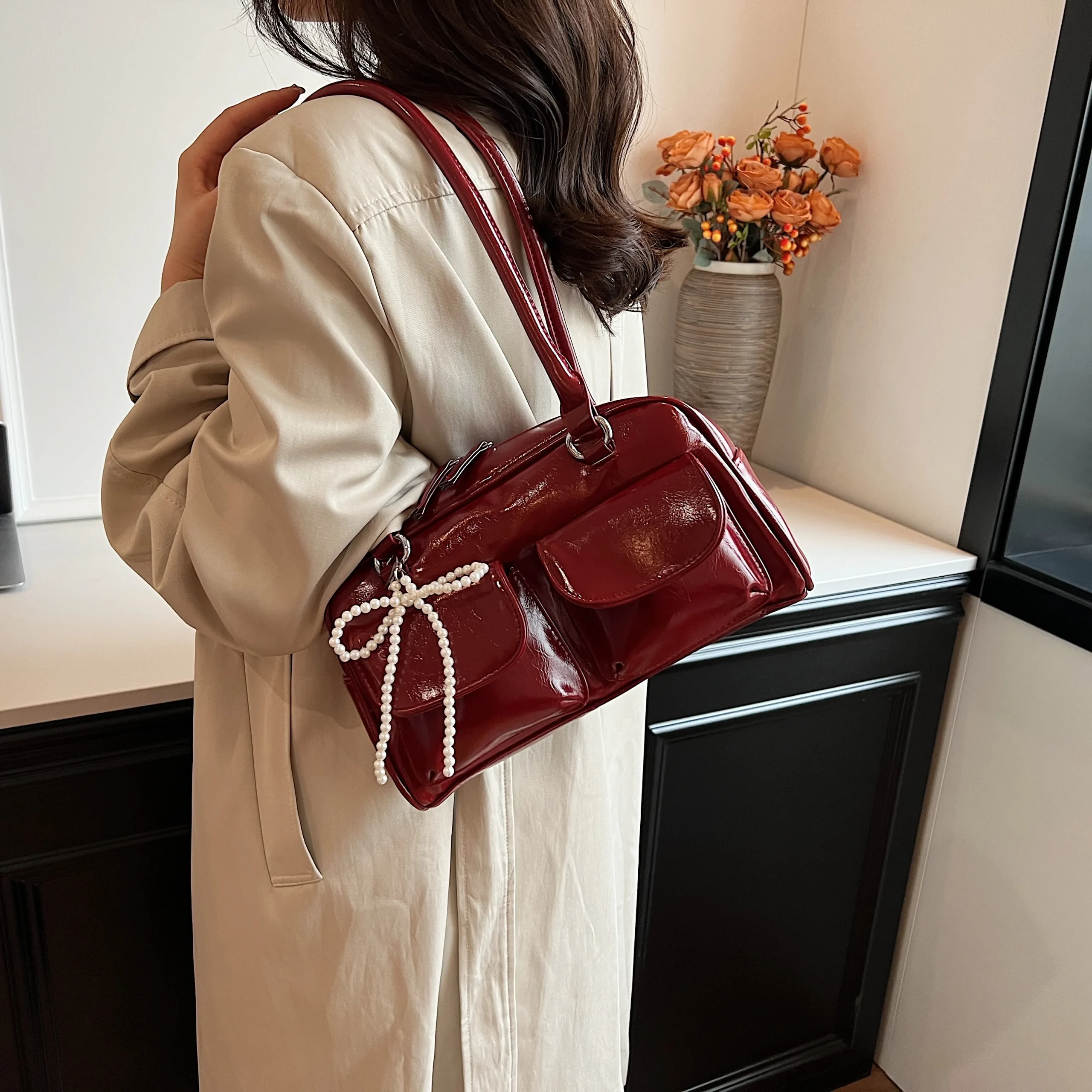 Fashionable Underarm Bow Shoulder Bag 2
