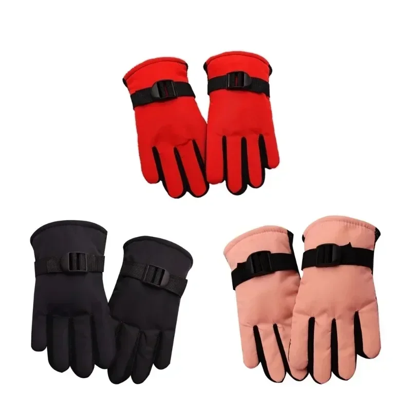 Kids waterproof winter gloves – warm full finger snow mittens for boys & girls 1