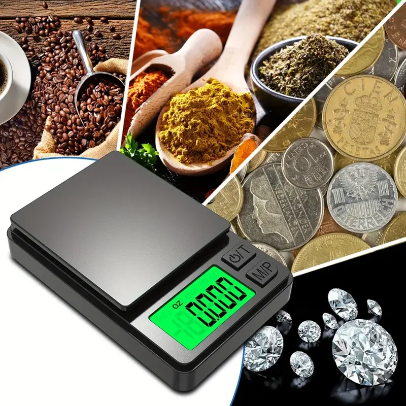 Precision pocket digital scale – 1000g x 0.1g mini gram scale with lcd display 2