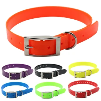 Waterproof TPU Dog Collar Easy-Clean Odor-Resistant Adjustable Fit 1