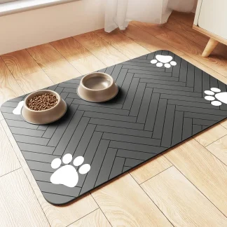 Absorbent pet feeding mat with waterproof anti slip backing 1