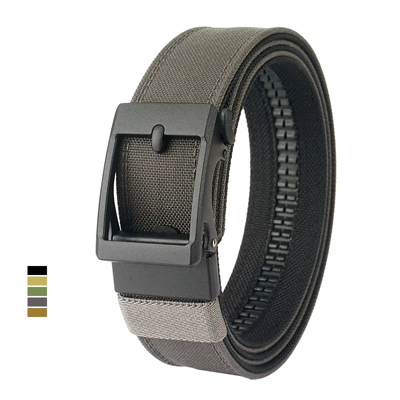 Hard Tactical Belt for Men with Automatic Metal Buckle – 1100D Nylon Duty Belt