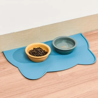 Waterproof Silicone Pet Feeding Mat (Raised Edge) – Mess-Free Bowl Placemat 3