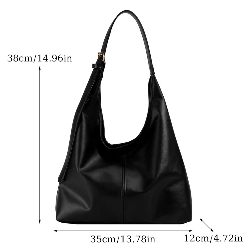 Minimalist Large-Capacity PU Tote Bag for Women 2