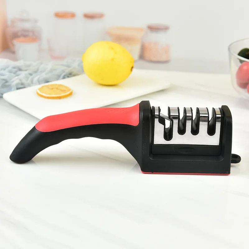 4-stage kitchen knife sharpener – multi-purpose handheld sharpening tool 2