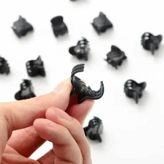 Black Mini Hair Claw Clips Set – Cute Everyday Hair Accessories 5