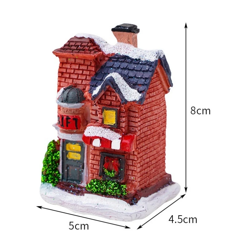 Christmas house led night light – cozy holiday decor lamp with battery power 6
