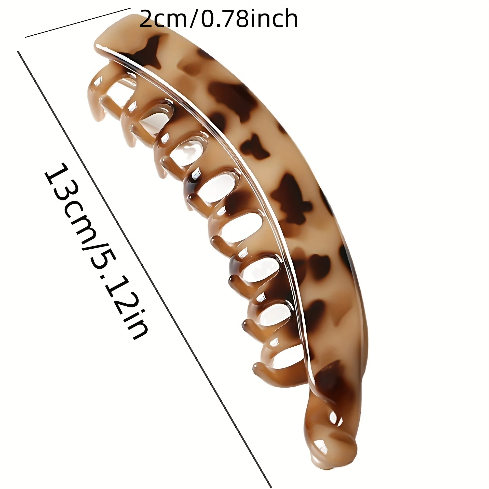 Matte Banana Hair Clip (Tortoise Style Hold) 4