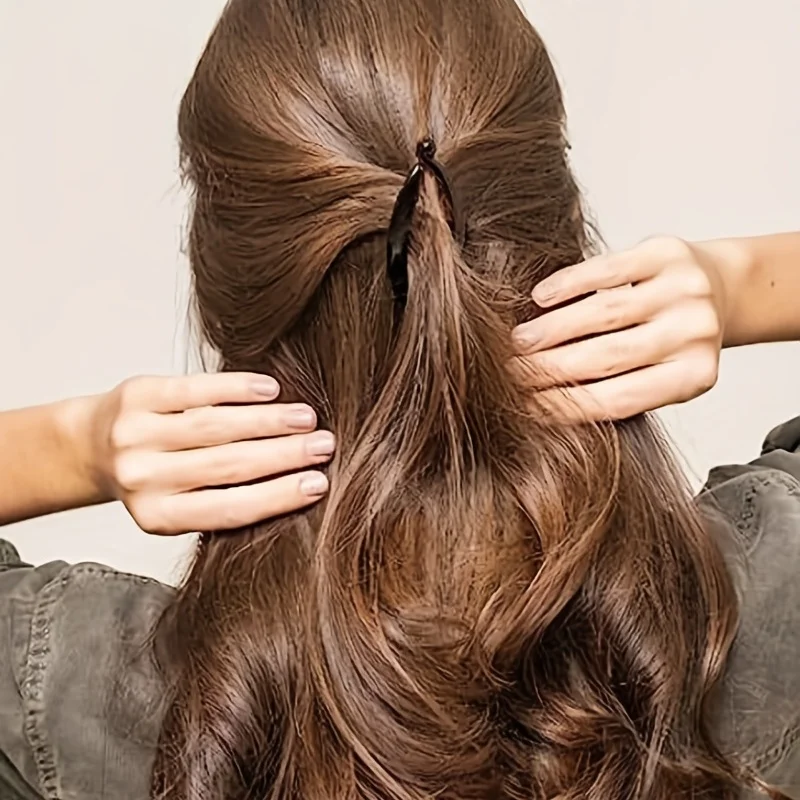 Matte Banana Hair Clip (Tortoise Style Hold) 6